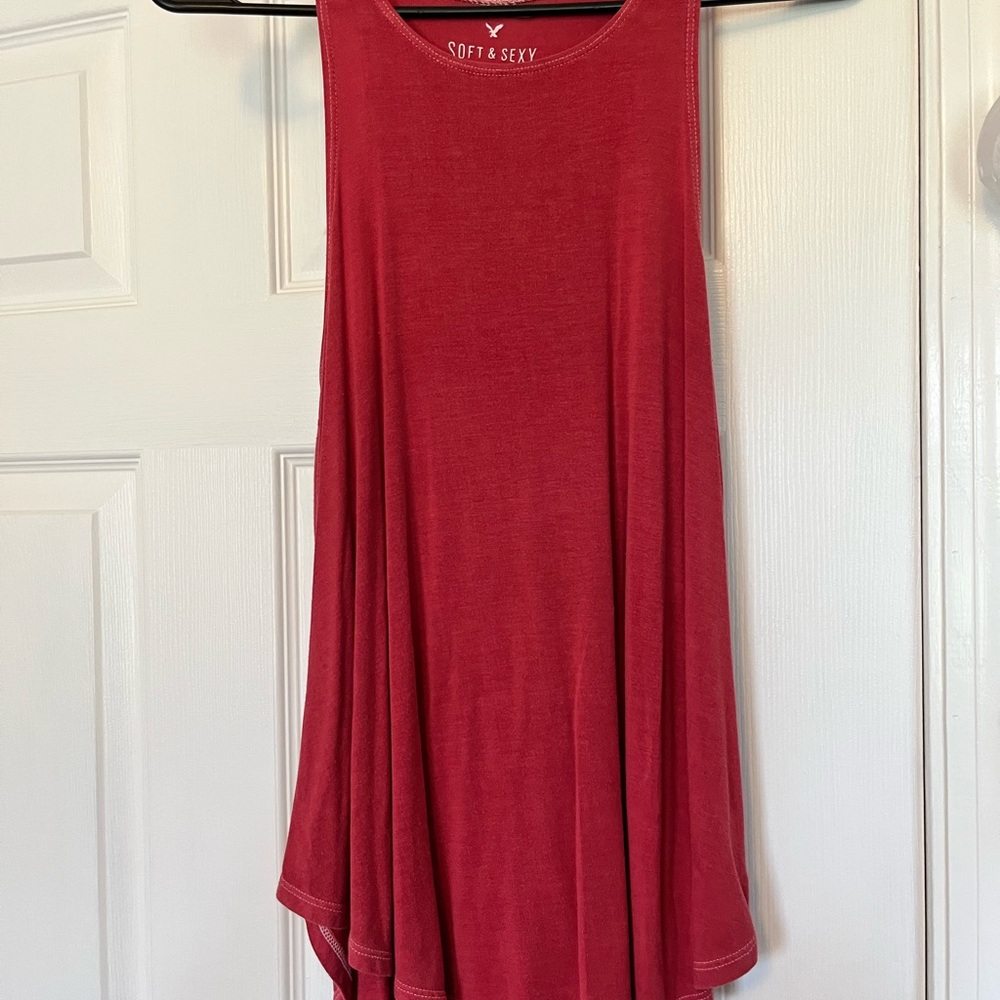 American Eagle Outfitters Soft & Sexy Red Tank Top